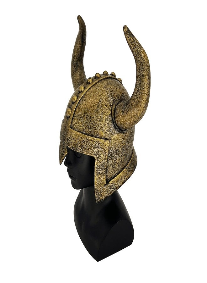 LOOYAR Kids Medieval Viking Horned Helmet Berserker Soldier Warrior Costume Hat Toy for Battle Play Halloween Cosplay (Bronze) - Image 2